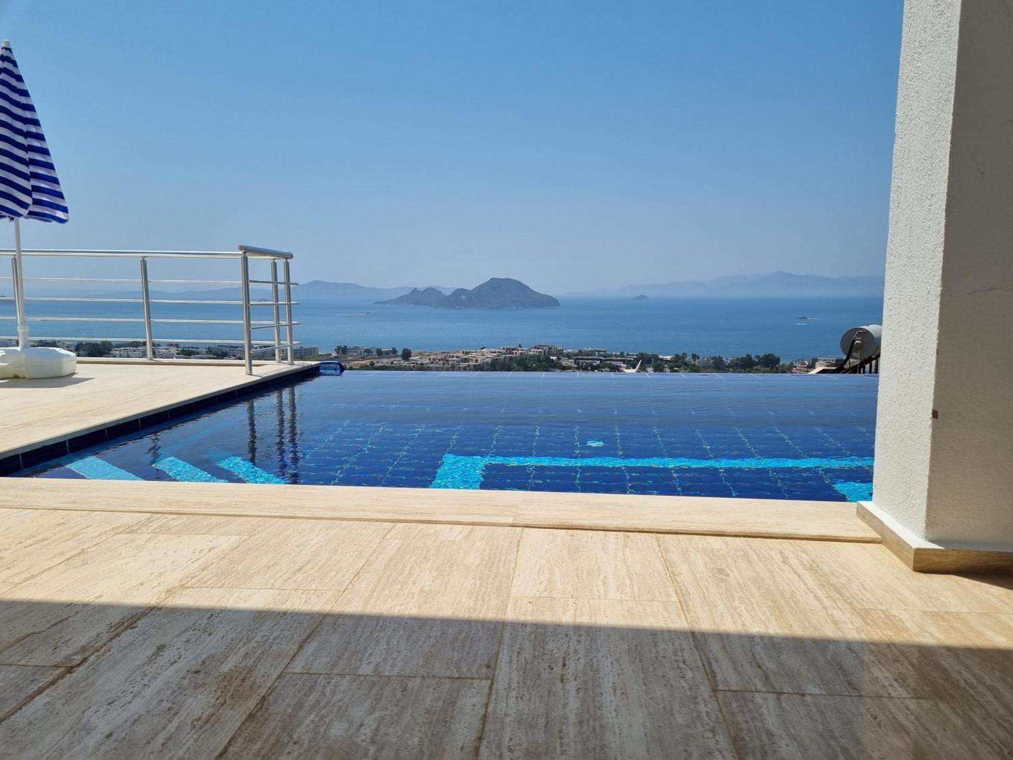 Bodrum Eason Villa & House 350M2 Full Sea View With Private Infinity Pool Kültér fotó