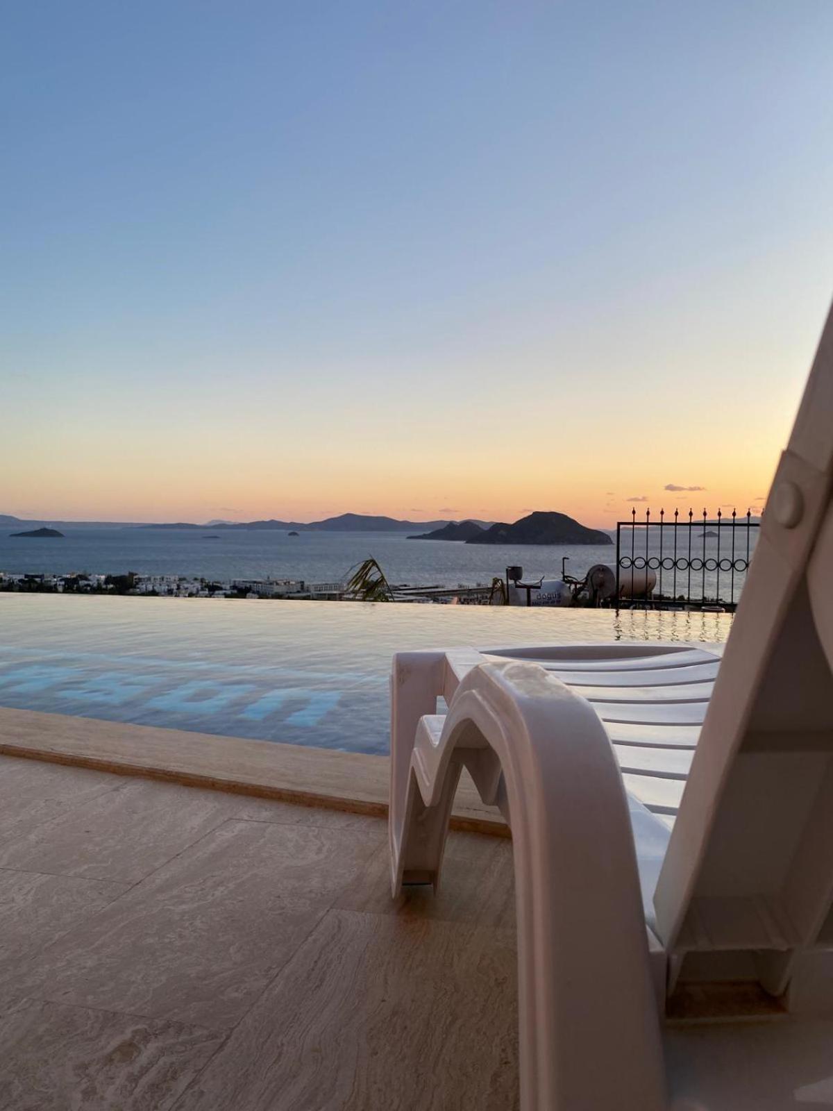 Bodrum Eason Villa & House 350M2 Full Sea View With Private Infinity Pool Kültér fotó